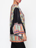 Casual Assorted Colors Tribal Printed Batwing Mandarin Sleeve V Neck Blouse