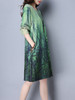 Casual Round Neck Printed Special Designed Shift Dress