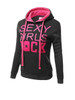 Casual Extraordinary Kangaroo Pocket Color Block Letters Printed Hoodie