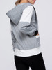 Casual Trendy Patch Pocket Color Block Hoodie