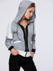 Casual Trendy Patch Pocket Color Block Hoodie