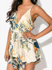 Casual Sexy Cute Floral Print Romper