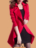 Lapel Asymmetric Hem Plain Blazer