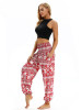 Floral Printed Elastic Waist Casual Pants