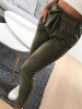 Fashion 3 Color Elastic Waist Casual Pants Bottoms