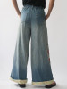 Loose Denim Blue Wide Leg Jean Pants