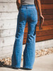 Fashion Blue Bell-bottoms Jean Pants Bottoms