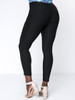 Casual Simple Solid Pocket Slim-Leg Plus Size Pant