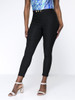 Casual Simple Solid Pocket Slim-Leg Plus Size Pant