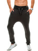 Casual Basic Drawstring Zips Pocket Plain Men's Casual Pant