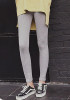 Light Grey Patchwork High Waisted Sports Nine's Pants