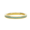 Turquoise and Gold Stacking Ring