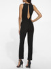 Casual Pockets Dacron Plain Jumpsuits