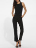 Casual Pockets Dacron Plain Jumpsuits