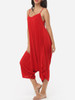 Casual Plain Loose Fitting Designed Jumpsuits