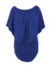 Casual Cape Sleeve Multi-Way Plain Plus Size Bodycon Dress