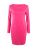 Casual Basic Round Neck Plain Plus Size Bodycon Dress