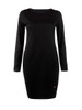 Casual Basic Round Neck Plain Plus Size Bodycon Dress