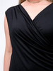 Casual Surplice Solid Sleeveless Plus Size T-Shirt