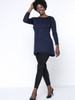 Casual Basic Round Neck Plain Plus Size T-Shirt