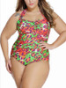 Casual Fascinating Leopard Halter Backless Plus Size One Piece