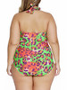 Casual Fascinating Leopard Halter Backless Plus Size One Piece
