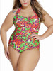 Casual Fascinating Leopard Halter Backless Plus Size One Piece