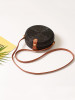 Solid Glimmering Rattan Bohemia Mini Bag