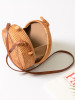 Hollow Bowknot Fresh Rattan Little Bag