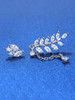 Asymmetric Leaf Shining Earrings