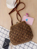 Knitted Retro Buckled Single-shoulder Bag