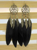 Retro Bohemia Feather Tassels Hollow Earrings