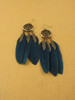 Retro Bohemia Feather Tassels Hollow Earrings