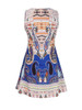 Casual Tropical Paisley Printed Plus Size Shift Dress