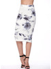 Casual Special Slit Floral Pencil Midi Skirt