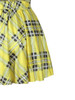 Casual Classical Elastic Waist Plaid Flared Mini Skirt