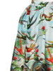 Casual Colorful Bird Printed Flared Midi Skirt