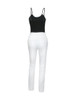 Casual Spaghetti Strap Plain Camisole And Ripped Slim-Leg Jean