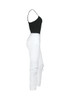 Casual Spaghetti Strap Plain Camisole And Ripped Slim-Leg Jean