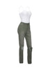 Casual Spaghetti Strap Plain Camisole And Ripped Slim-Leg Jean
