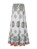 Casual Ethnic Style Printed Flared Maxi Skirt