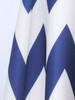 Casual Zigzag Striped Flared Maxi Skirt