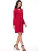 Casual Captivating Open Shoulder Cutout Solid Shift Dress