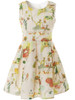 Casual Round Neck Cartoon Printed Mini Skater Dress