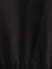Casual Hollow Out Bell Sleeve Patchwork Plain Skater Dress