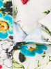 Casual Ruched Sweet Heart Floral Printed Bodycon Dress