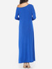 Casual Side Slit Glamorous Round Neck Maxi-dress Casual Side Slit Glamorous Round Neck Maxi-dress