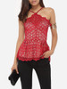 Casual Spaghetti Strap Lace Lace Plain Camisole