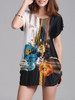 Casual Floral Printed Loose Fitting Round Neck Short Sleeve T-shirt Casual Floral Printed Loose Fitting Round Neck Short Sleeve T-shirt