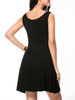 Casual Round Neck Multi-Color Skull Printed Sleeveless Shift Dress